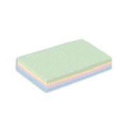 Fiches Bristol quadrillées couleur - EXACOMPTA - Lot de 100 fiches - Format 105x148 mm - Papier 205 g/m² - Quadrillé