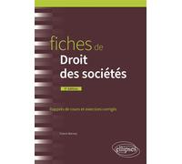 Fiches de Droit des sociétés A jour au 1er mars 2024 - Franck Marmoz - Ellipses - broché - Scolaire / Universitaire