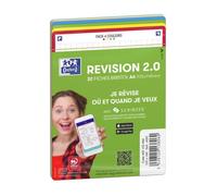 Oxford Fiches Bristol Revision 2.0 - 105×148 mm A6 - 32 fiches non perforées - Coloris assortis
