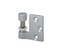 Fiches mâles porte en verre - huisserie bois - chromé - la paire - 8914 MÉTALUX