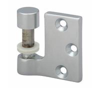 Fiches mâles porte en verre - huisserie bois - chromé - la paire - 8914 MÉTALUX