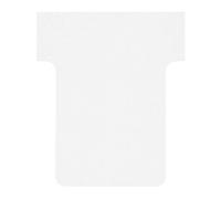 Fiches T standard 45 mm blanc le lot de 100