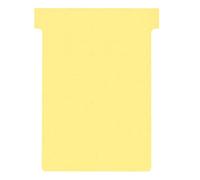 Fiches T standard 92 mm jaune le lot de 100