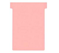 Fiches T standard 92 mm rose le lot de 100