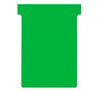 Fiches T standard 92 mm vert le lot de 100
