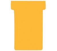 Fiches T, taille 2 / 48 x 84 mm, jaune