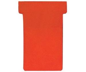 Fiches T, taille 2 / 48 x 84 mm, rouge