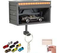 Ficugxd Car Garage Key Holder with Opening Door,garage Key Holder,Funny Wall Mount Car Garage Key Rack,3D Printed Key Organizer Wall Mount,Easy Installation Key Rack for Entryway-Cars are random-C