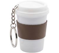 Fidget Tasse à café imprimée en 3D, Mini Tasse renversée réaliste, Porte-clés avec Couvercle Amovible, Accessoire sensoriel de Bureau et Cadeau Blague, pour la Concentration