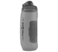Fidlock - Twist Bottle 590 Antibacterial + Bike Base - Bidon vélo - 590 ml - transparent black / light green dirt cover