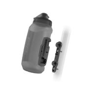 Fidlock Bidon vélo Twist Bottle 750 Compact avec Bike Base 750 ml transparent black / fidlock-logo
