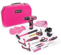 FIELDMANN FDG 5026-28R set d'outils à main avec perceuse sans fil, PINK