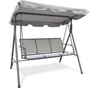 FIELDMANN FDZN 5204 Balançoire de jardin élégante et confortable, construction : métal peint par poudrage, banc en tissu synthétique durable, dimensions 170 x 110 x 153 cm