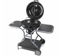 Fieldmann FZG 1014 Barbecue au charbon de bois portable en acier noir