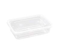 Fiesta Boîte de 250 Récipients en Plastique pour Micro-Ondes avec Couvercles 500 ml