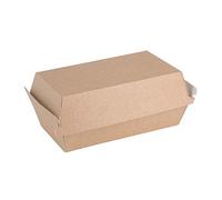Fiesta Green 200 petites boîtes alimentaires compostables Kraft 85x172x92mm FB666