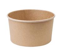Fiesta Lot de 300 saladiers ronds compostables en papier kraft Vert 1000 ml