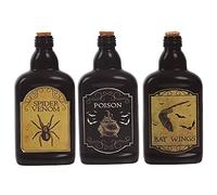 flacon verre potion sorcellerie 19cm - modèle aléatoire - guirca 26762