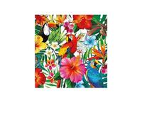 Fiestas Guirca – Serviettes jetables Hawaii – 20 pièces – 16×16 cm – Multicolore
