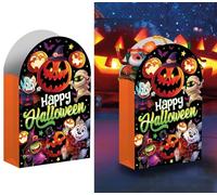 FIESTAS GUIRCA 6 sacs jetables pour bonbons avec monstres (16 x 11 cm) - Décoration de table pour fêtes d'Halloween et célébrations - Multicolore