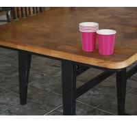 FIESTAS GUIRCA 6 verres jetables de magicien (240 ml) - Décoration de table et accessoires pour fêtes d'Halloween et tours de magie - Rose