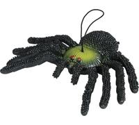 FIESTAS GUIRCA Araignée en caoutchouc (14 cm) - Décoration d'Halloween pour fêtes costumées, animaux et insectes - Idéal pour les célébrations terrifiantes et les ambiances effrayantes - Noir