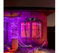 FIESTAS GUIRCA | Araignée Pendante d'Halloween (80x46cm) - Décoration d'Animaux et d'Insectes pour Fêtes Terrifiantes et Célébrations de Peur - Idéal pour Ambiances Épouvantables - Noir