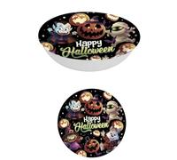 FIESTAS GUIRCA | Bol de Petits Monstres Réutilisable (32 cm) - Décoration de Table pour Fêtes d'Halloween Terrifiantes - Idéal pour Célébrations de Monstres - Noir