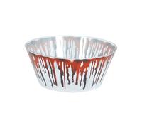 FIESTAS GUIRCA | Bol Sanglant Réutilisable (25 cm) - Décoration de Table pour Halloween et Fêtes d'Horreur - Idéal pour Célébrations et Événements - Rouge