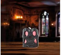 FIESTAS GUIRCA | Bougie Crâne LED (6 cm) - Accessoire Décoratif Halloween Ambiance Effrayante Fête Squelettes Crânes - Parfait pour Adultes Enfants - Blanc Noir