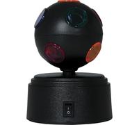 Fiestas Guirca Boule disco LED noire 9 x 9 x 12 cm – Décoration de fête avec piles