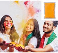 FIESTAS GUIRCA Canon à confettis avec poudre orange (200 g) - Décoration pour fêtes d'anniversaire et de fin d'année - Idéal pour célébrations et événements spéciaux - Orange