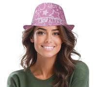 FIESTAS GUIRCA Chapeau Party Girls rose - Accessoire de déguisement pour fêtes et célébrations - Idéal pour adultes - Parfait pour les événements sur le thème rose et les enterrements de vie de jeune