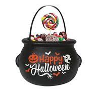 FIESTAS GUIRCA | Chaudron Happy Halloween pour Enfants (16 cm) - Panier pour Bonbons et Fêtes de Sorcières - Accessoire de Déguisement Unisexe pour Enfants - Idéal pour Halloween et Célébrations