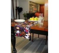 FIESTAS GUIRCA | Chemin de Table Monstres (28 x 275 cm) - Décoration de Table pour Halloween et fêtes costumées - Idéal pour célébrations et événements - Multicolore