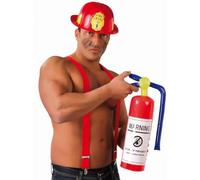 FIESTAS GUIRCA | Extincteur Gonflable (50 cm) - Accessoire Amusant pour Fêtes de Pompiers et Célébrations - Idéal pour Carnaval, Halloween et Événements à Thème - Pour Tous - Rouge