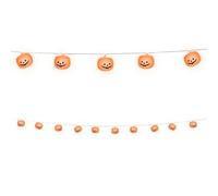 FIESTAS GUIRCA Guirlande 12 citrouilles avec lumière 180 cm