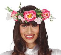FIESTAS GUIRCA - Guirlande Couronne Fleurs Toile Multicolore (1)