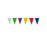 FIESTAS GUIRCA Guirlande de fanions (50 m, 20 x 30 cm) - Décoration de fête pour fêtes d'été et Graduations - Accessoire pour fêtes et événements - Idéal pour la décoration de fête - Multicolore