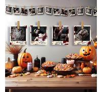 FIESTAS GUIRCA Guirlande photos crimes (274 cm) - Décoration de fête pour Halloween et fêtes d'horreur - Idéale pour célébrations et événements de mystère et de suspense - Multicolore