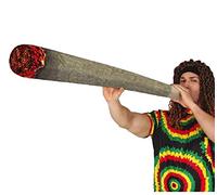 FIESTAS GUIRCA | Joint Gonflable (90 cm) - Accessoire Amusant pour Enterrements de Vie de Garçon, Fêtes Rastafari et Thèmes Cannabis - Idéal pour Tous les Utilisateurs - Gris