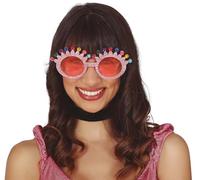 FIESTAS GUIRCA Lunettes roses pailletées