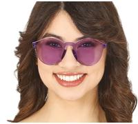 FIESTAS GUIRCA Lunettes transparentes de couleurs assorties