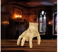 FIESTAS GUIRCA | Main Marchante avec Son et Mouvement (15 cm) - Décoration d'Halloween pour Fêtes de Terreur et Scénarios Effrayants - Idéal pour Attributs Épouvantables et Célébrations - Marron