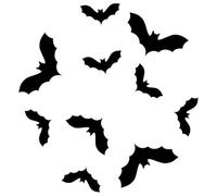 FIESTAS GUIRCA | Pochoir Décoratif pour Gâteaux de Vampire (25 cm) - Moule de Décoration de Table pour Halloween et Fêtes à Thème - Idéal pour Célébrations et Événements - Blanc