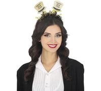 FIESTAS GUIRCA | Serre-tête Chapeau de Fin d'Année Or (Taille Unique) - Accessoire Festif pour Noël et Célébrations du Nouvel An - Idéal pour Fêtes et Événements - Unisexe - Or