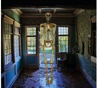 FIESTAS GUIRCA | Squelette Doré (90 cm) - Décoration d'Halloween pour Fêtes et Célébrations - Idéal pour Ambiances Terrifiantes et Thèmes de Crânes et Squelettes - Doré