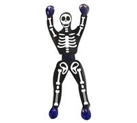 FIESTAS GUIRCA Squelette grimpeur en latex (10 cm) - Accessoire et jouet pour Halloween et fêtes costumées - Idéal pour la décoration de fêtes - Noir et blanc