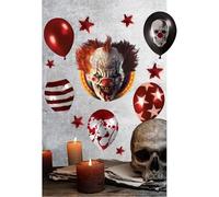 FIESTAS GUIRCA - Stickers Cirque MORBIDE Effrayant 25X70CM - Décoration spécial Halloween - Thème(s) : Circus ensanglanté