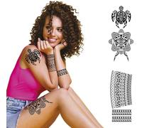 FIESTAS GUIRCA - TATOUAGES ÉPHÉMÈRES ART TRIBAL MAORI NOIR